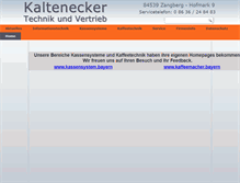 Tablet Screenshot of kaltenecker.tv