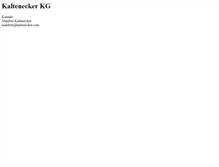 Tablet Screenshot of kaltenecker.com
